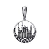 Подвеска из серебра с чернением