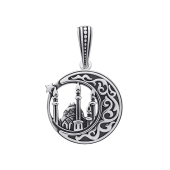 Подвеска из серебра с чернением