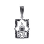 Подвеска из серебра с чернением