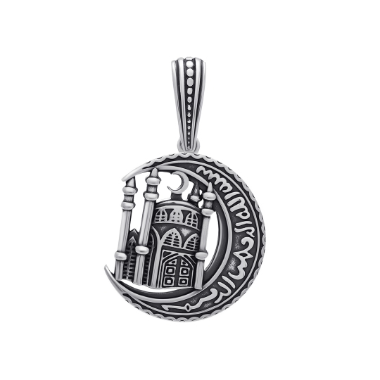 Подвеска из серебра с чернением