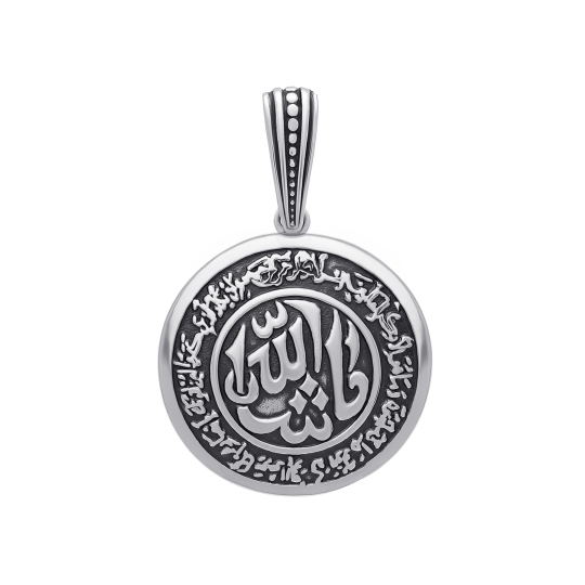 Подвеска из серебра с чернением