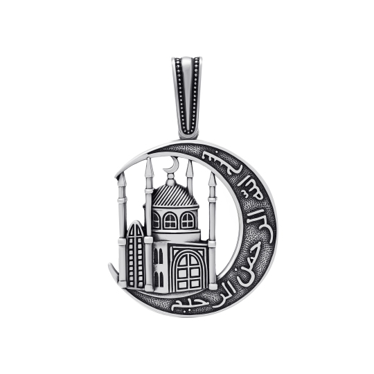 Подвеска из серебра с чернением