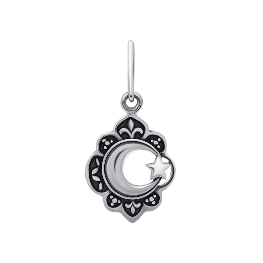 Подвеска из серебра с чернением