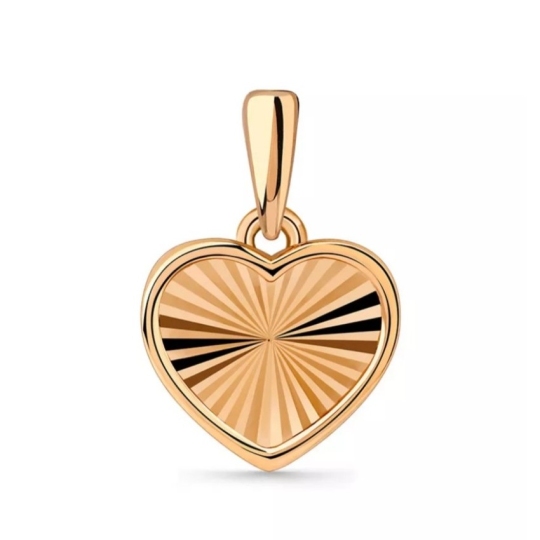 Подвеска из золота с алмазной гранью