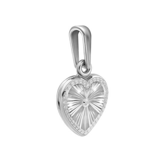 Подвеска из серебра с алмазной гранью
