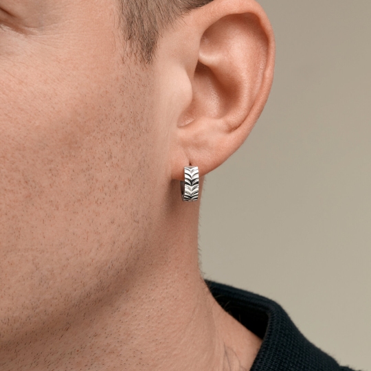 Серьги из стали