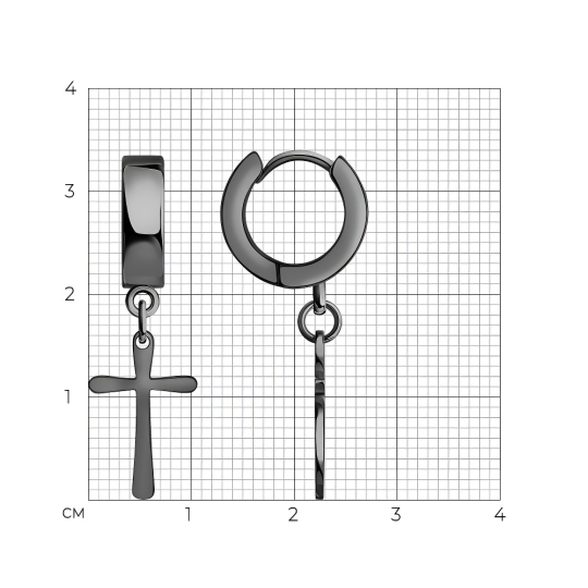 Серьги из стали