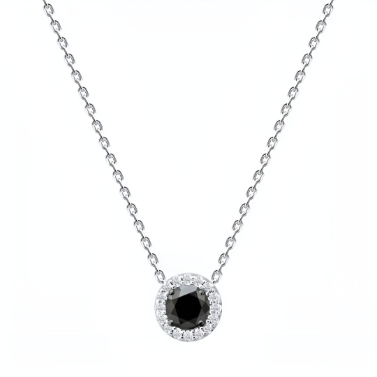 Колье из серебра с фианитами