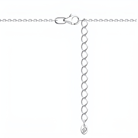 Колье из серебра с фианитами