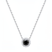 Колье из серебра с фианитами