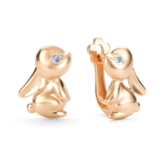 Серьги из золота с бриллиантами