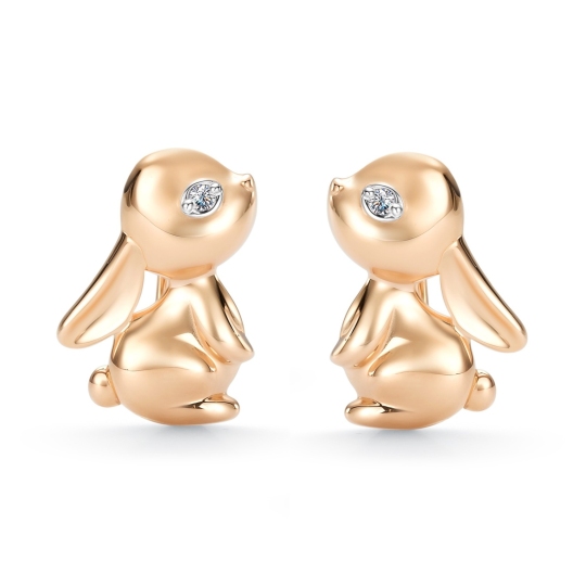 Серьги из золота с бриллиантами