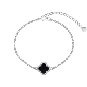 Браслет из серебра с ониксом