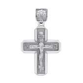 Подвеска-крест из серебра