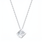 Колье из серебра с фианитами