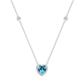 Колье из серебра с фианитами