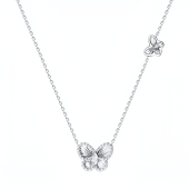 Колье из серебра с фианитами