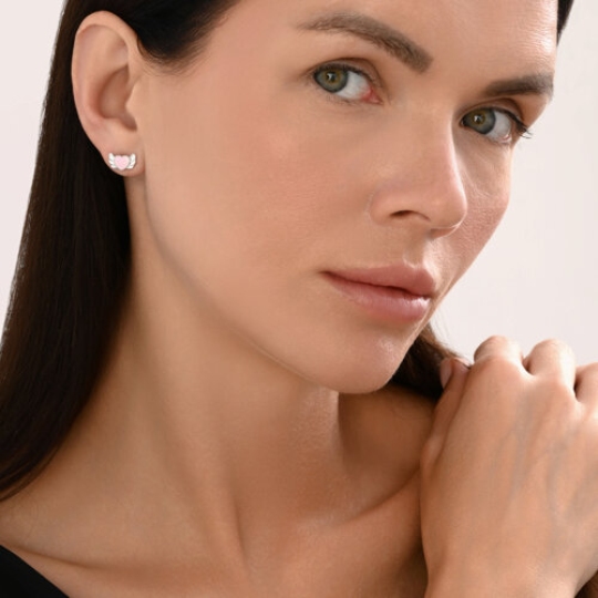 Серьги из серебра с эмалью