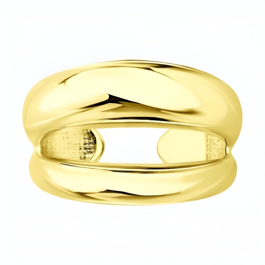 Кольцо из серебра, покрытие Вермель золото 999 пробы