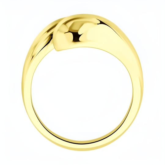 Кольцо из серебра, покрытие Вермель золото 999 пробы