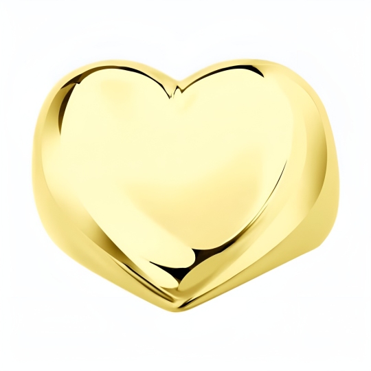 Кольцо из серебра, покрытие Вермель золото 999 пробы