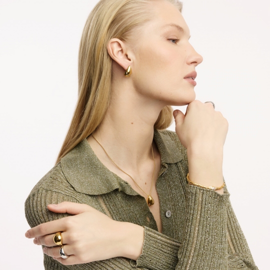 Кольцо из серебра, покрытие Вермель золото 999 пробы