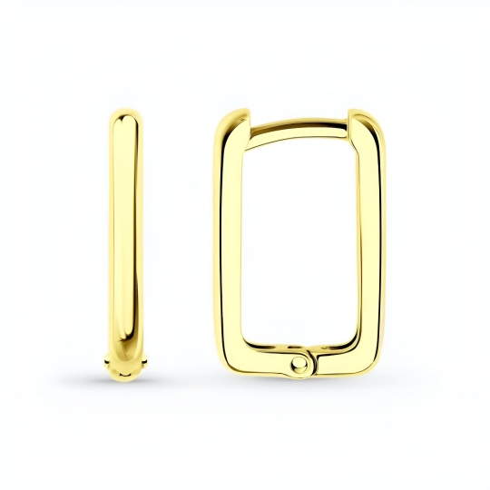 Серьги из серебра, покрытие Вермель золото 999 пробы