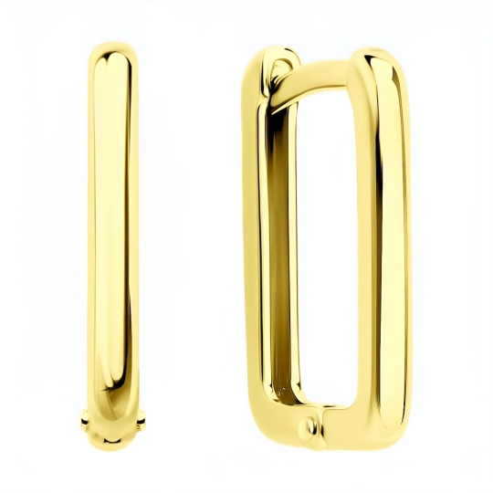 Серьги из серебра, покрытие Вермель золото 999 пробы