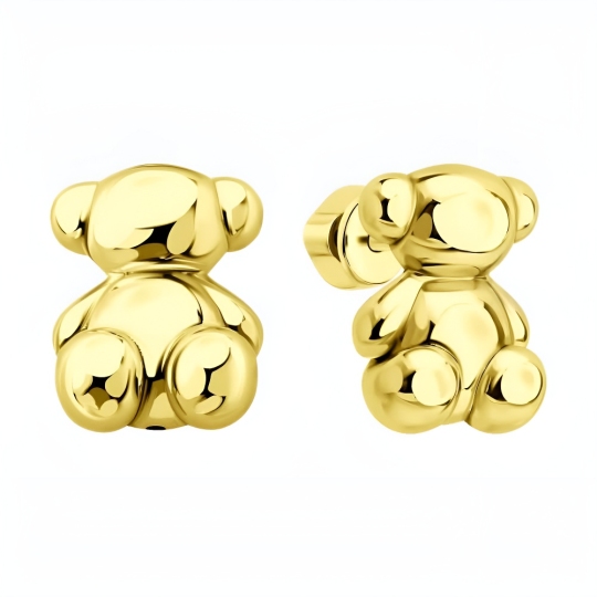 Серьги из серебра, покрытие Вермель золото 999 пробы