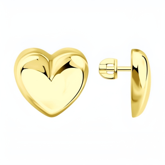 Серьги из серебра, покрытие Вермель золото 999 пробы