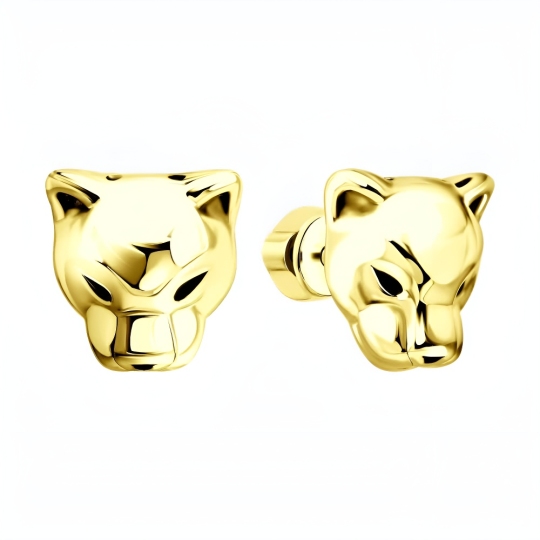 Серьги из серебра, покрытие Вермель золото 999 пробы