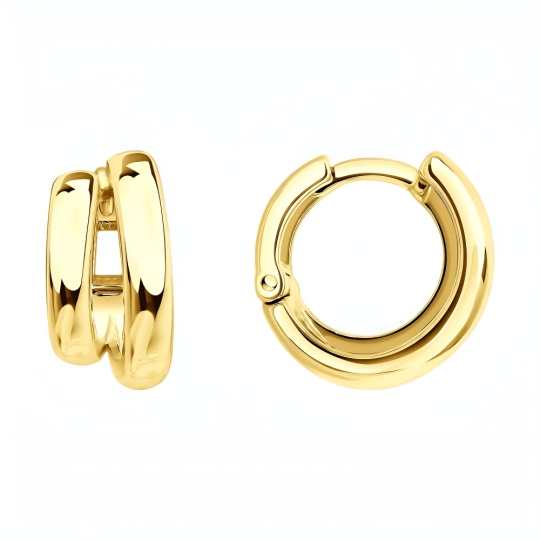 Серьги из серебра, покрытие Вермель золото 999 пробы