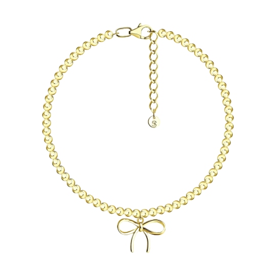 Браслет из серебра, покрытие Вермель золото 999 пробы