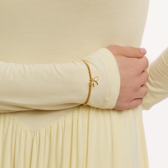 Браслет из серебра, покрытие Вермель золото 999 пробы