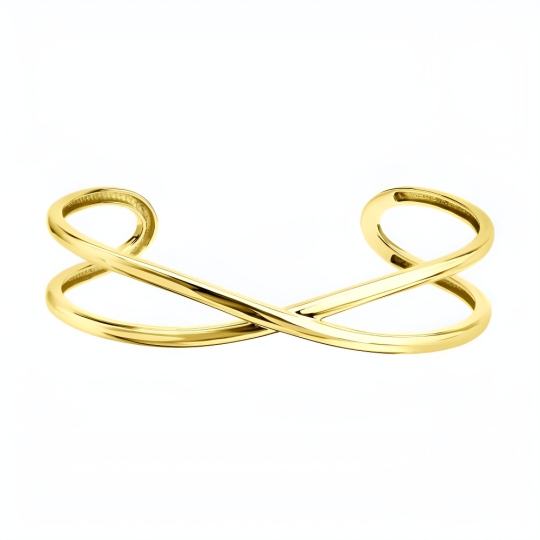 Браслет из серебра, покрытие Вермель золото 999 пробы