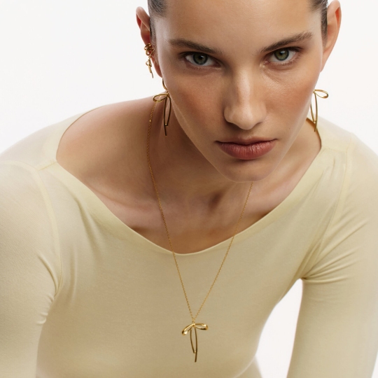 Колье из серебра, покрытие Вермель золото 999 пробы