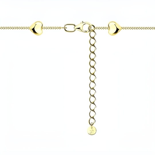 Колье из серебра, покрытие Вермель золото 999 пробы