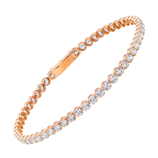 Браслет из золота с фианитами