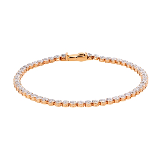 Браслет из золота с фианитами