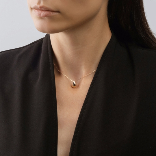 Колье из лимонного золота