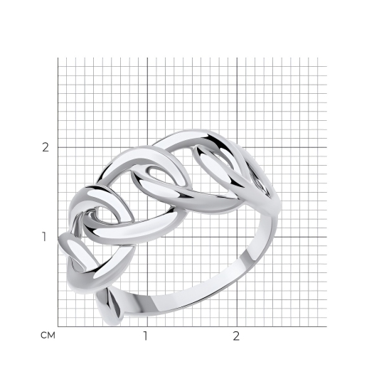 Кольцо из белого золота