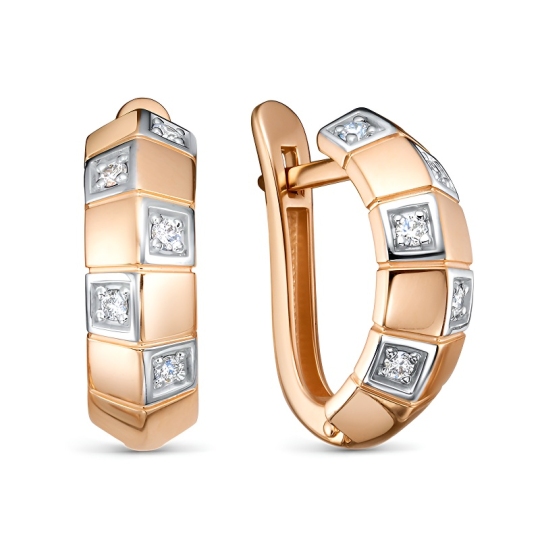 Серьги из золота с бриллиантами