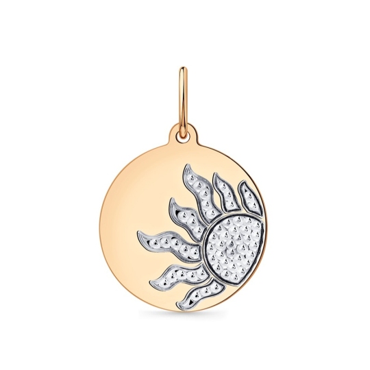 Подвеска из золота с фианитами