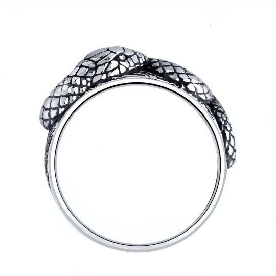 Кольцо из серебра с чернением 