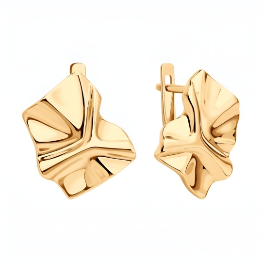 Серьги из серебра с позолотой