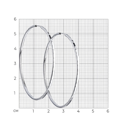 Серьги-конго из серебра