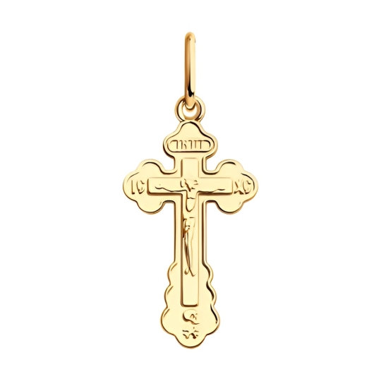Подвеска-крест из золота