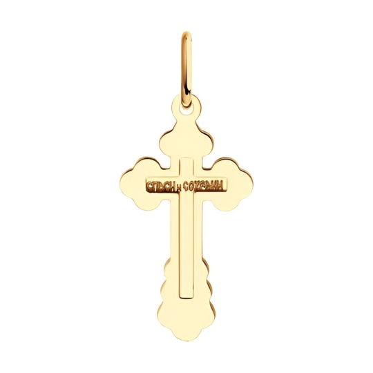 Подвеска-крест из золота