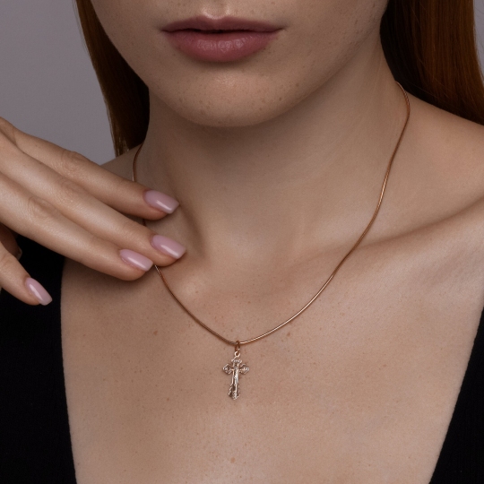 Подвеска-крест из золота