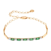 Браслет из золота с бриллиантами и изумрудами